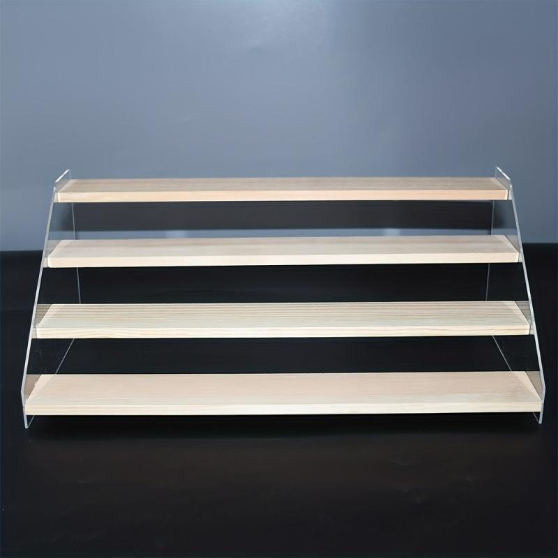Acrylic Display Stand Desk Ladder Shelf Doll Storage Decoration Bracelet Earring