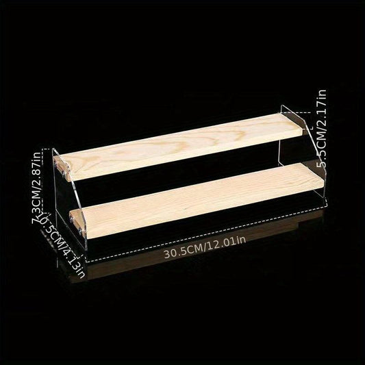 Acrylic Display Stand Desk Ladder Shelf Doll Storage Decoration Bracelet Earring