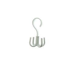 Swivel Four Claw Hook Coat Hanging Bag Tie Rack Wardrobe Scarf Storage