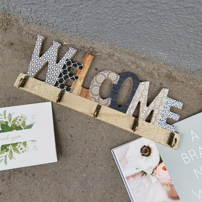 Stylish Key Holder for Wall Door Hat Bag Housewarming Gift
