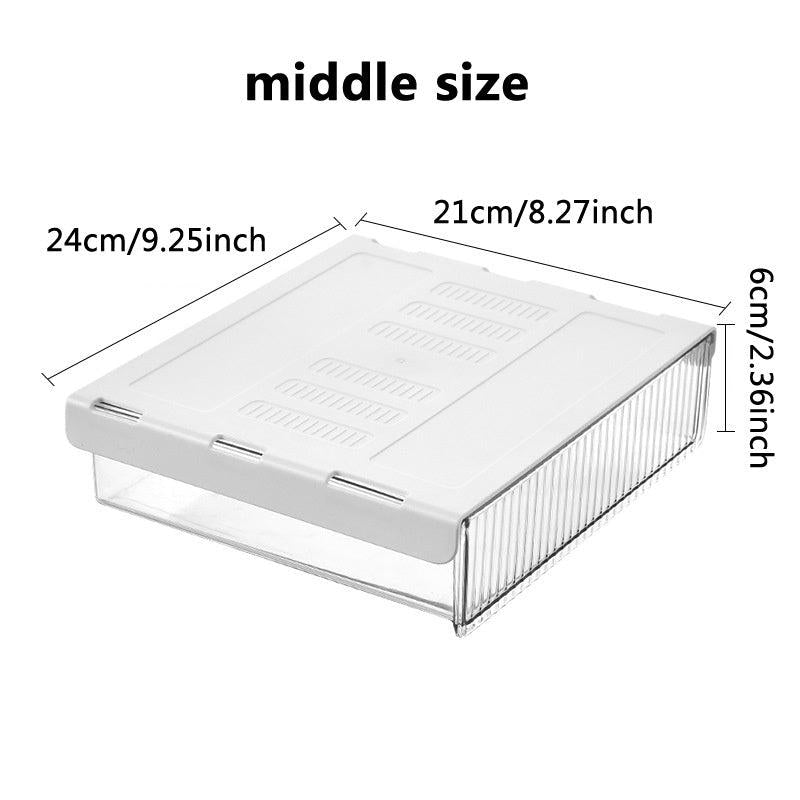 Self Adhesive Under Desk Drawer Organizer Plastic Workspace Organizers