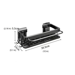 Wall Mounted Bathroom Washing Rack with Draining and Sink Storage