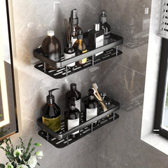 Wall Mounted Bathroom Washing Rack with Draining and Sink Storage