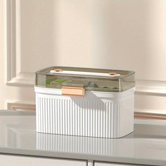 Portable Double layer Storage Box Pill First Aid Medicine Makeup Organizer