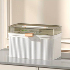 Portable Double layer Storage Box Pill First Aid Medicine Makeup Organizer