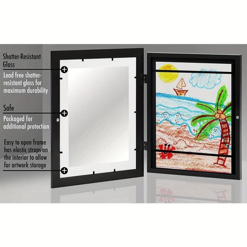1pc Art pictures storage Frame Front Opening Photo Display stand for Artwork