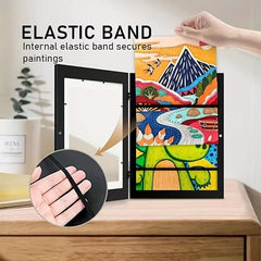 1pc Art pictures storage Frame Front Opening Photo Display stand for Artwork