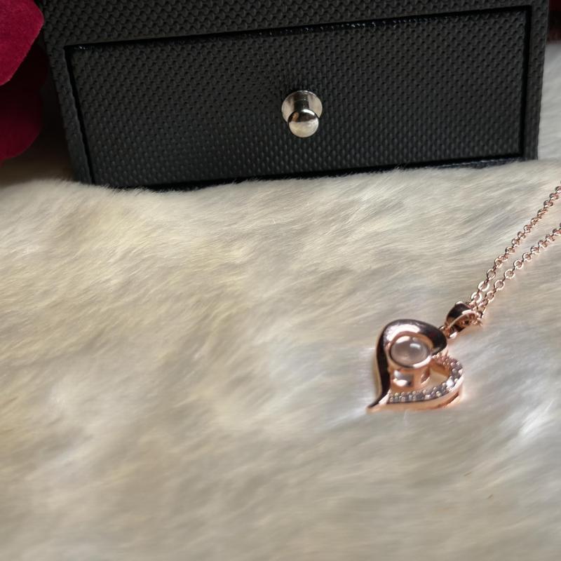 Romantic Real Rose Necklace Set Perfect Gift for Women