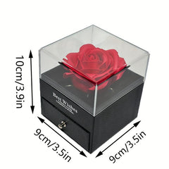 Romantic Real Rose Necklace Set Perfect Gift for Women