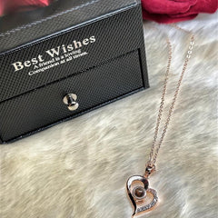 Romantic Real Rose Necklace Set Perfect Gift for Women