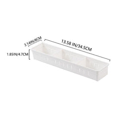 Transparent Plastic Drawer Organizer for Tableware and Stationery