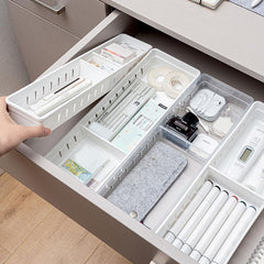 Transparent Plastic Drawer Organizer for Tableware and Stationery