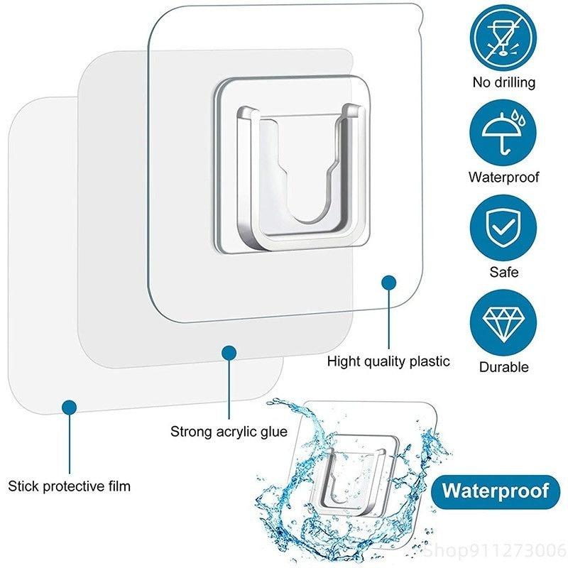 Waterproof Wall Hanging Hooks for Kitchen Bathroom Laundry Room