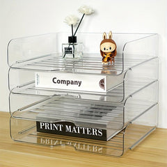 Stackable Paper Tray A4 Desk Organizer