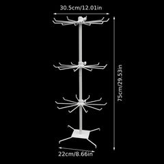 Metal 3 layer Jewelry Display Stand Rack