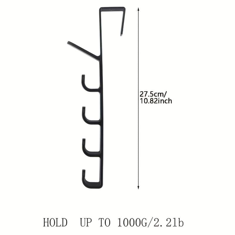 Plastic Punch Door Back Hook Over the Door Hanging Storage Hook