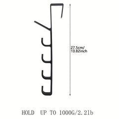 Plastic Punch Door Back Hook Over the Door Hanging Storage Hook