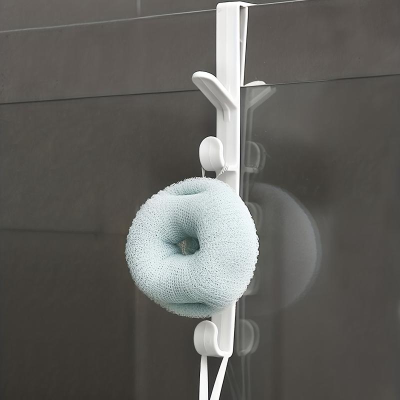 Plastic Punch Door Back Hook Over the Door Hanging Storage Hook