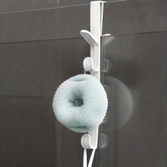 Plastic Punch Door Back Hook Over the Door Hanging Storage Hook