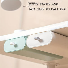 Slide Out Under Desk Drawer Organizer Plastic Storage Hidden Style Drawers