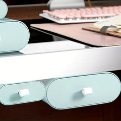 Slide Out Under Desk Drawer Organizer Plastic Storage Hidden Style Drawers