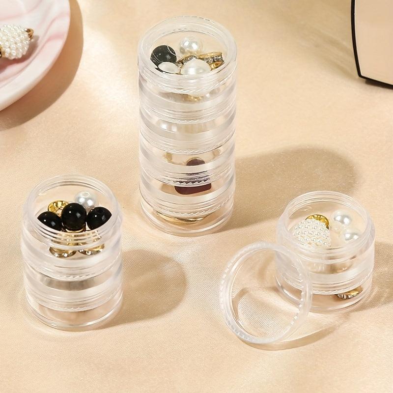 Mini Jewelry Earrings Box 5 layer Jewelry Storage Portable Organizer