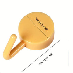 5pcs Random Sticky Hooks Punch Wall Hook Adhesive Strong Load-bearing