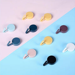 5pcs Random Sticky Hooks Punch Wall Hook Adhesive Strong Load-bearing