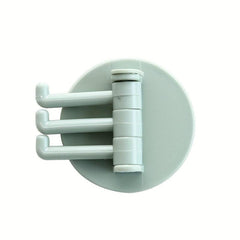 3Pcs Adhesive Rotatable Towel Hanger No Drilling