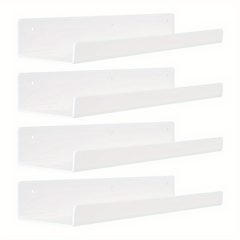 Acrylic Wall Mounted Floating Shelves Set of 8pcs for Kids Bookshelf