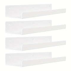 Acrylic Wall Mounted Floating Shelves Set of 8pcs for Kids Bookshelf