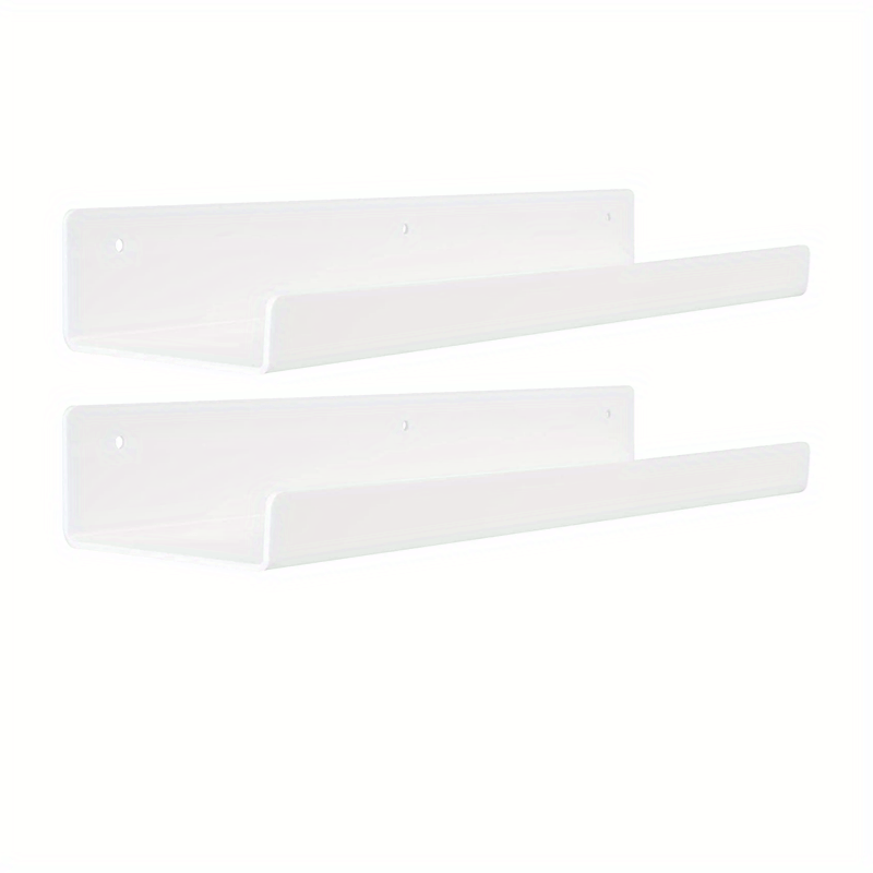 Acrylic Wall Mounted Floating Shelves Set of 8pcs for Kids Bookshelf