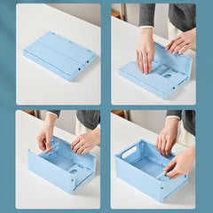 Foldable Desktop Storage Box Organizer for Cosmetics Jewelry and Toys
