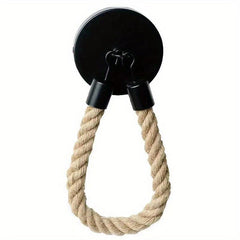 Wall Mounted Paper Towel Rack Matte Hemp Rope Paper Towel Holder