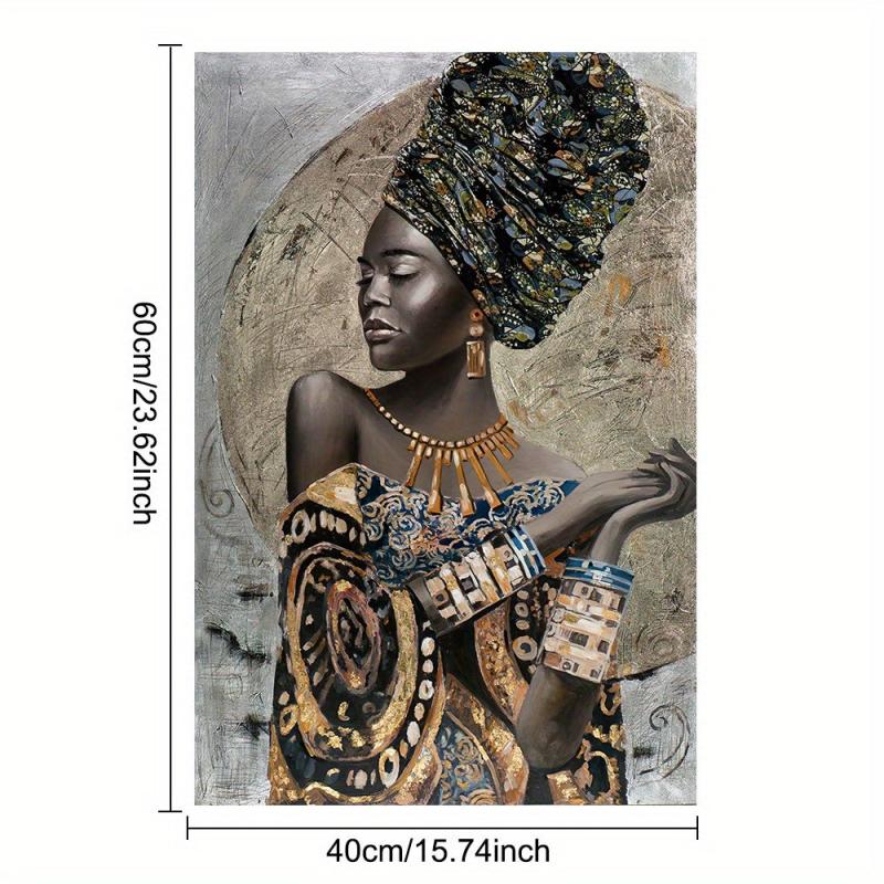 African Woman Girl Graffiti Art Canvas Painting Home Decor