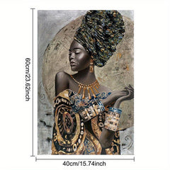 African Woman Girl Graffiti Art Canvas Painting Home Decor