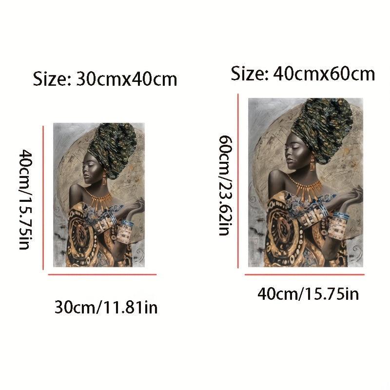 African Woman Girl Graffiti Art Canvas Painting Home Decor