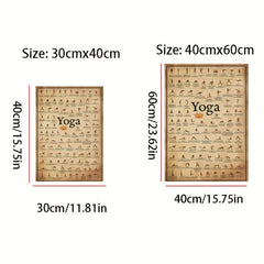 Ashtanga Yoga Pose Retro Poster Canvas Painting