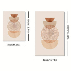 Abstract Geometry Graphic Warm Arch Circle Canvas Posters