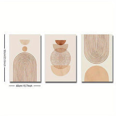 Abstract Geometry Graphic Warm Arch Circle Canvas Posters