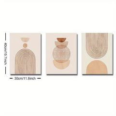 Abstract Geometry Graphic Warm Arch Circle Canvas Posters