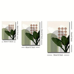 Boho Mid Century Abstract Painting 3pcs Set