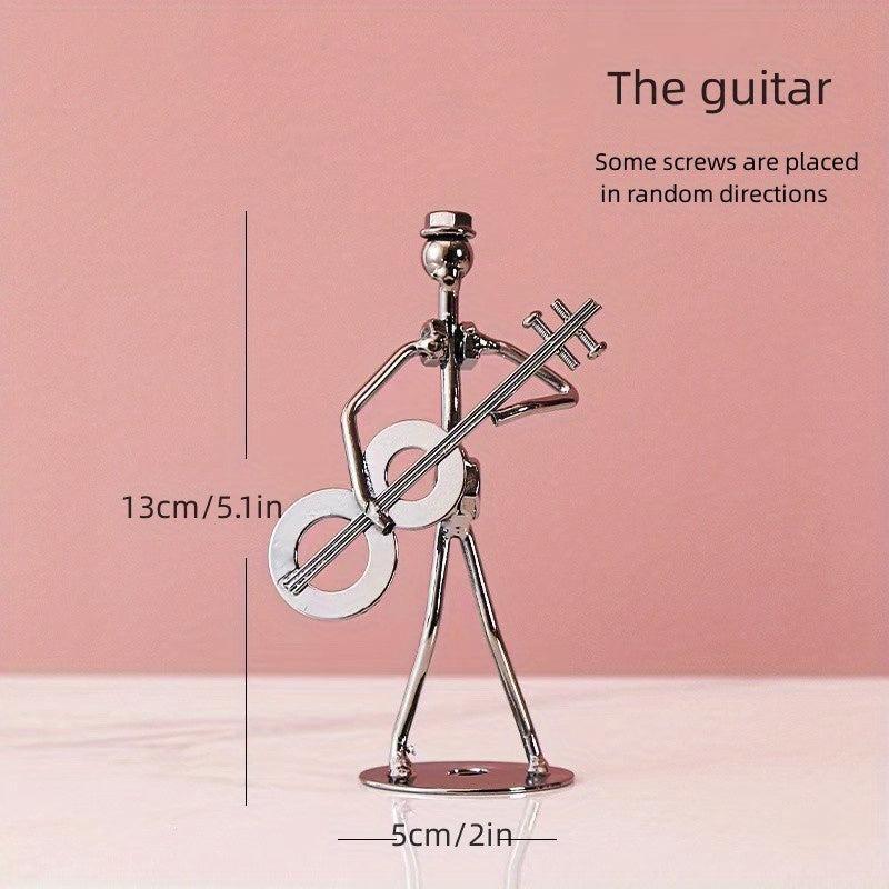 Metal Little Man Blow Instrument Vintage Band Desktop Ornament