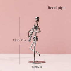 Metal Little Man Blow Instrument Vintage Band Desktop Ornament