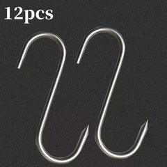 Stainless Steel S Hook Hanging Small Hook Accessories 6/8/12pcs
