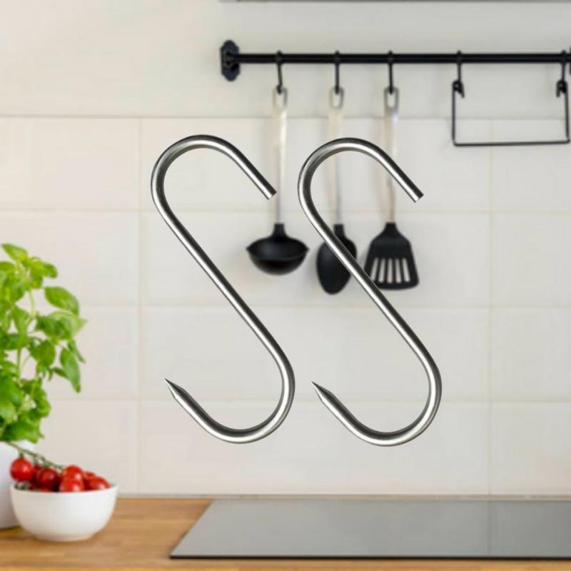 Stainless Steel S Hook Hanging Small Hook Accessories 6/8/12pcs