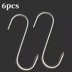 Stainless Steel S Hook Hanging Small Hook Accessories 6/8/12pcs