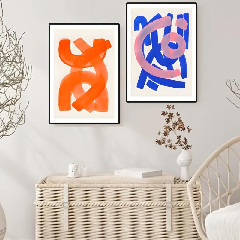 Abstract Medieval Watercolor Canvas Print Painting Wall Art