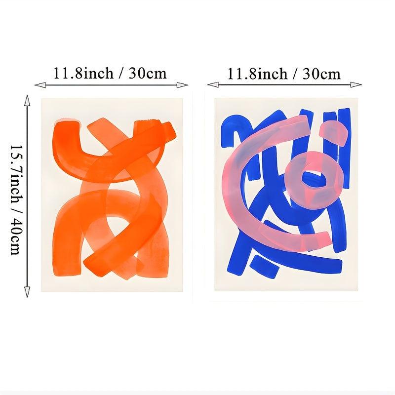 Abstract Medieval Watercolor Canvas Print Painting Wall Art