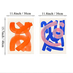 Abstract Medieval Watercolor Canvas Print Painting Wall Art
